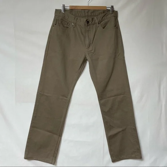 Mens Uniqlo Khaki 5-pocket jean size W33 - Picture 5 of 7